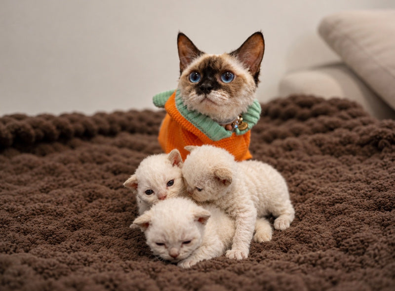 Curly Coated Minskin Kittens